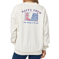 WOMEN'S CUTE TIN CREW - OFF WHITE X-SMALL